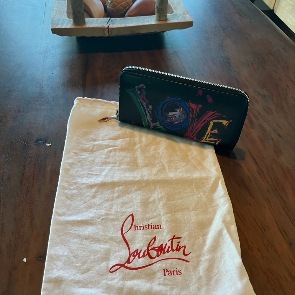 Christian Louboutin Multicolor Love Zip Wallet - Picture 2 of 15